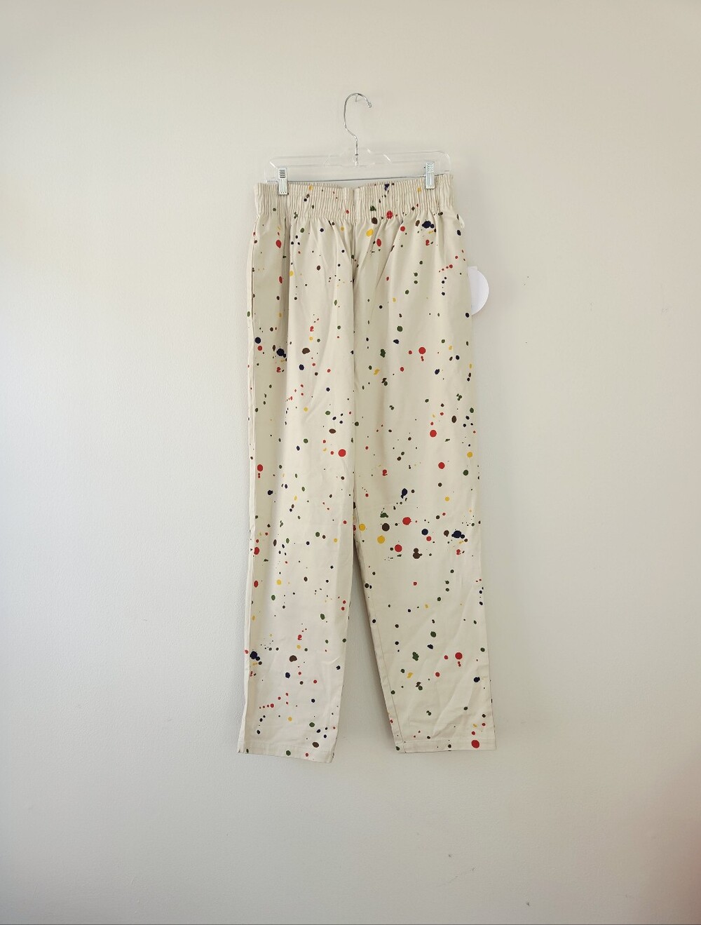 Cookman Chef Pants Large Unisex Sauce Splash Beige - Picture 2 of 6